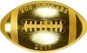 200 Dollars - Elizabeth II Football, Canada, 2017 reverse image