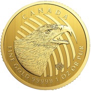 200 Dollars - Elizabeth II Golden Eagle, Canada, 2018 reverse image