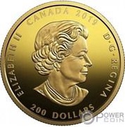 200 Dollars - Elizabeth II Forevermark Black Label Square obverse image