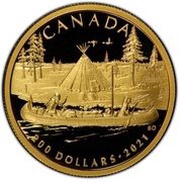 200 Dollars - Elizabeth II Fur Trade, Canada, 2021 reverse image