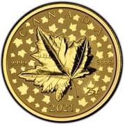 200 Dollars - Elizabeth II Maple Leaf, Canada, 2021 reverse image
