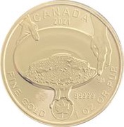 200 Dollars - Elizabeth II Panning for Gold, Canada, 2021 reverse image