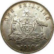1 Shilling - Edward VII, Australia, 1910 reverse image