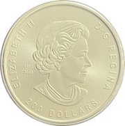 200 Dollars In the name of Elizabeth II; Passage for Gold obverse image