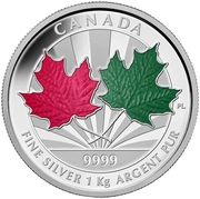 250 Dollars - Elizabeth II Maple Leaf Forever, Canada, 2014 reverse image