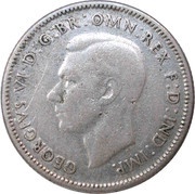 1 Shilling - George VI obverse image