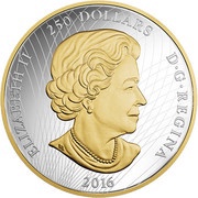 250 Dollars - Elizabeth II The Arms of Canada obverse image