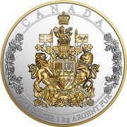 250 Dollars - Elizabeth II The Arms of Canada, Canada, 2016 reverse image