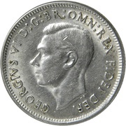 1 Shilling - George VI without "IND:IMP" obverse image