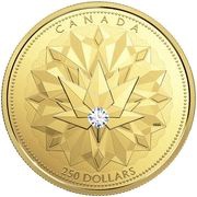 250 Dollars - Elizabeth II Celebrating Canadian Brilliance, Canada, 2017 reverse image