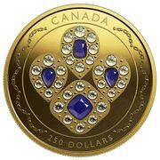 250 Dollars - Elizabeth II Sapphire Tiara, Canada, 2019 reverse image