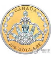 250 Dollars - Elizabeth II Brazilian Aquamarine Tiara, Canada, 2020 reverse image