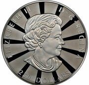 250 Dollars In the name of Elizabeth II; Maple Leaf obverse image