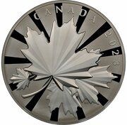 250 Dollars In the name of Elizabeth II; Maple Leaf, Canada, 2023 reverse image