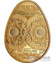 250 Dollars In the name of Elizabeth II; Pysanka, Canada, 2023 reverse image