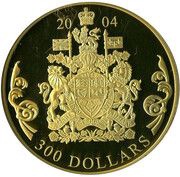 300 Dollars - Elizabeth II Portraits, Canada, 2004 reverse image