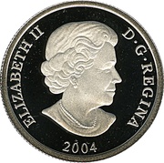 300 Dollars - Elizabeth II Grizzly bear; platinum obverse image