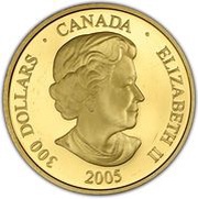 300 Dollars - Elizabeth II Central time obverse image