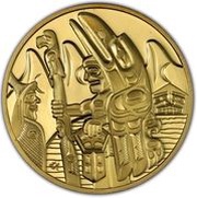 300 Dollars - Elizabeth II Totem, Canada, 2005 reverse image