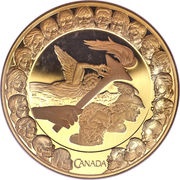 300 Dollars - Elizabeth II Olympic Ideals, Canada, 2007 reverse image