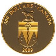 300 Dollars - Elizabeth II Yukon, Canada, 2009 reverse image