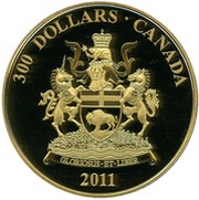 300 Dollars - Elizabeth II Manitoba, Canada, 2011 reverse image