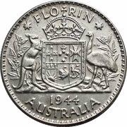 1 Florin - George VI, Australia, 1938-1945 reverse image