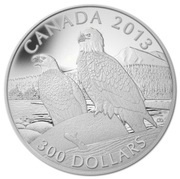 300 Dollars - Elizabeth II The Bald Eagle, Canada, 2013 reverse image