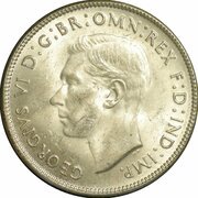 1 Florin - George VI obverse image
