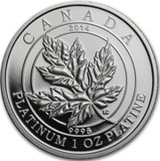 300 Dollars - Elizabeth II Maple Leaf Forever, Canada, 2014 reverse image