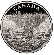 300 Dollars - Elizabeth II White-Tailed Deer: A Challenge, Canada, 2015 reverse image