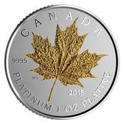 300 Dollars - Elizabeth II Maple Leaf Forever, Canada, 2015 reverse image