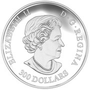 300 Dollars - Elizabeth II Grizzly Bear: The Struggle obverse image