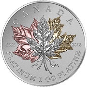 300 Dollars - Elizabeth II Maple Leaf Forever, Canada, 2016 reverse image