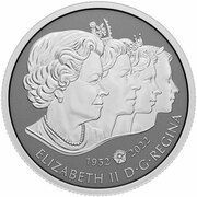 300 Dollars - Elizabeth II, Tribute obverse Elizabeth II's Royal Cypher obverse image