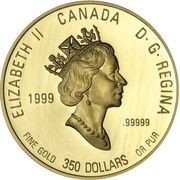 350 Dollars - Elizabeth II Lady’s slipper obverse image