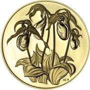 350 Dollars - Elizabeth II Lady’s slipper, Canada, 1999 reverse image