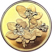 350 Dollars - Elizabeth II Mayflower Flower, Canada, 2001 reverse image