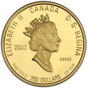 350 Dollars - Elizabeth II Wild Rose obverse image