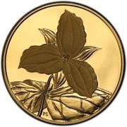 350 Dollars - Elizabeth II White Trillium, Canada, 2003 reverse image