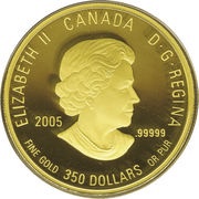 350 Dollars - Elizabeth II Western Red Lilly obverse image