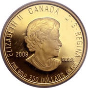 350 Dollars - Elizabeth II Pitcher Plant obverse image