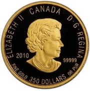 350 Dollars - Elizabeth II Prairie Crocus obverse image