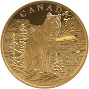 350 Dollars - Elizabeth II Imposing Alpha Wolf, Canada, 2015 reverse image
