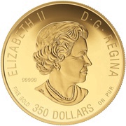 350 Dollars - Elizabeth II Cougar obverse image