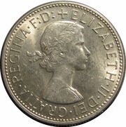 1 Florin - Elizabeth II 1st Portrait - Royal Visit obverse image