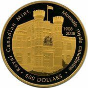 500 Dollars - Elizabeth II Royal Canadian Mint, Canada, 2008 reverse image