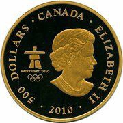 500 Dollars - Elizabeth II Look of the Games obverse image