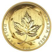 500 Dollars - Elizabeth II Maple Leaf, Canada, 2015 reverse image