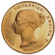 ½ Sovereign - Victoria Pattern obverse image